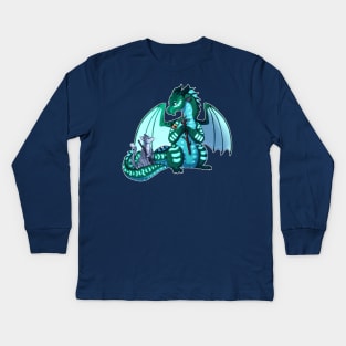 Wings of Fire & Warriors - Turtle and Jayfeather - Stick Bois Kids Long Sleeve T-Shirt